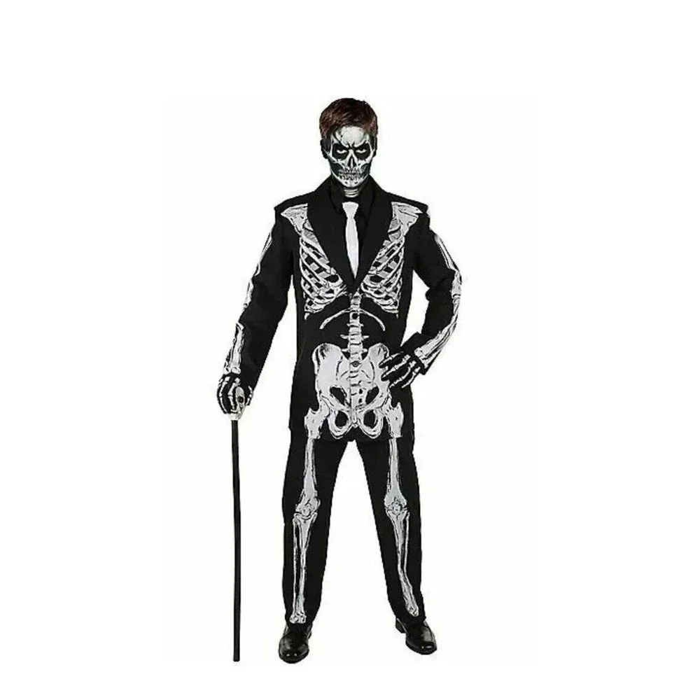 Bone Daddy Day Of The Dead Skeleton Child Men's Halloween Costume L